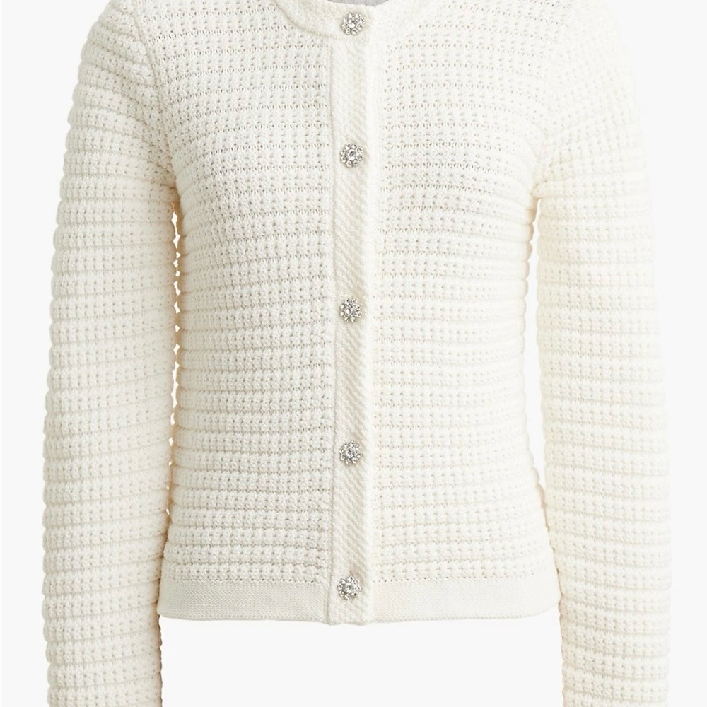 Lady jacket cardigan with gem buttons